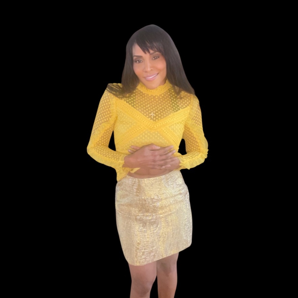 BCBG MaxAzria Gold Skirt